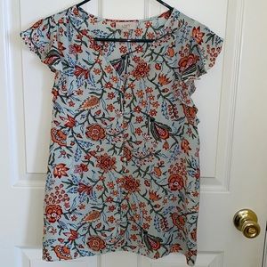 Floral print blouse from the Loft